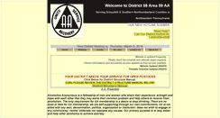 Desktop Screenshot of district58area59aa.org