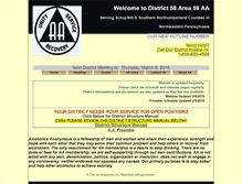 Tablet Screenshot of district58area59aa.org